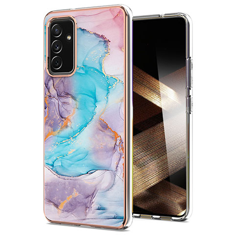 Coque Silicone Motif Fantaisie Souple Couleur Unie Etui Housse Y03B pour Samsung Galaxy A15 4G Bleu