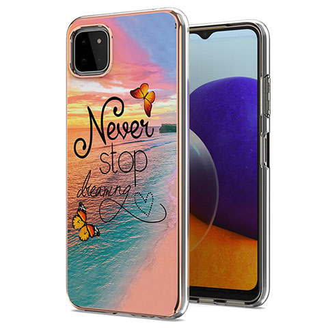 Coque Silicone Motif Fantaisie Souple Couleur Unie Etui Housse Y03B pour Samsung Galaxy A22s 5G Mixte