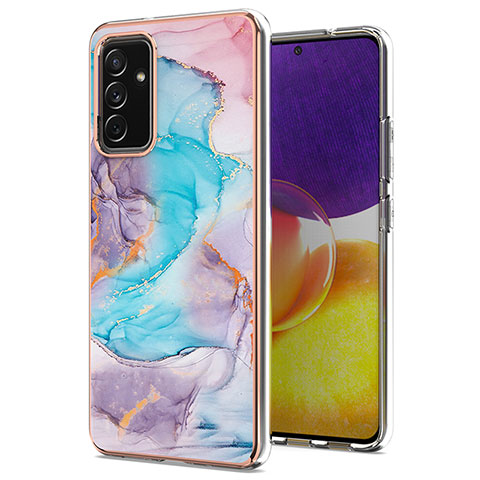 Coque Silicone Motif Fantaisie Souple Couleur Unie Etui Housse Y03B pour Samsung Galaxy A25 5G Bleu