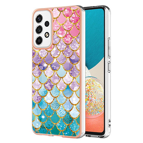 Coque Silicone Motif Fantaisie Souple Couleur Unie Etui Housse Y03B pour Samsung Galaxy A53 5G Colorful