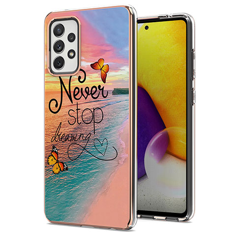 Coque Silicone Motif Fantaisie Souple Couleur Unie Etui Housse Y03B pour Samsung Galaxy A72 5G Mixte