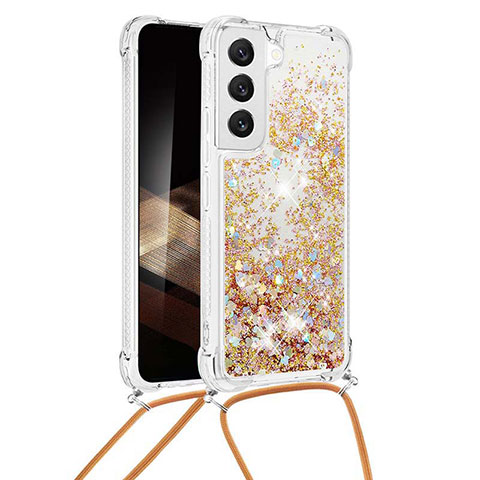 Coque Silicone Motif Fantaisie Souple Couleur Unie Etui Housse Y03B pour Samsung Galaxy S24 5G Or