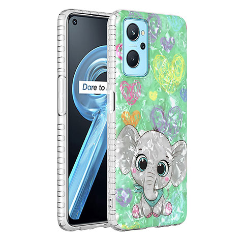 Coque Silicone Motif Fantaisie Souple Couleur Unie Etui Housse Y04B pour Oppo A96 4G Colorful