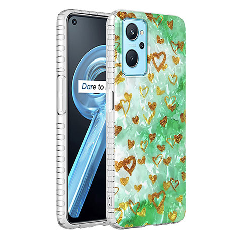 Coque Silicone Motif Fantaisie Souple Couleur Unie Etui Housse Y04B pour Oppo A96 4G Pastel Vert