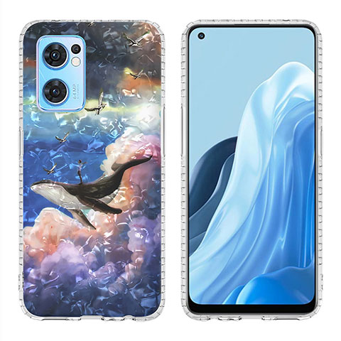 Coque Silicone Motif Fantaisie Souple Couleur Unie Etui Housse Y04B pour Oppo Find X5 Lite 5G Mixte