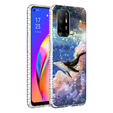 Coque Silicone Motif Fantaisie Souple Couleur Unie Etui Housse Y04B pour Oppo Reno5 F Mixte