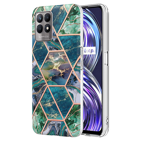 Coque Silicone Motif Fantaisie Souple Couleur Unie Etui Housse Y04B pour Realme 8i Vert Nuit