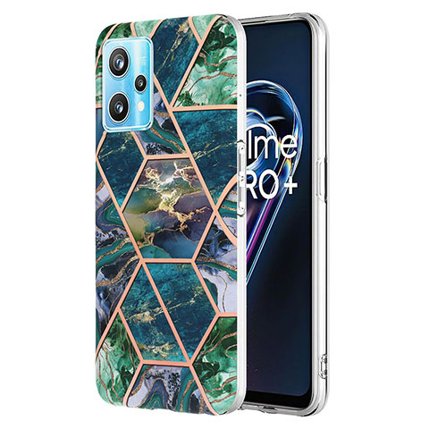 Coque Silicone Motif Fantaisie Souple Couleur Unie Etui Housse Y04B pour Realme 9 5G Vert Nuit