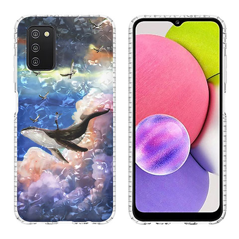 Coque Silicone Motif Fantaisie Souple Couleur Unie Etui Housse Y04B pour Samsung Galaxy A02s Mixte