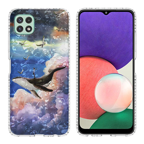 Coque Silicone Motif Fantaisie Souple Couleur Unie Etui Housse Y04B pour Samsung Galaxy A22 5G Mixte