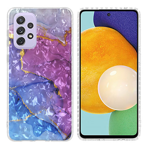 Coque Silicone Motif Fantaisie Souple Couleur Unie Etui Housse Y04B pour Samsung Galaxy A23 4G Violet