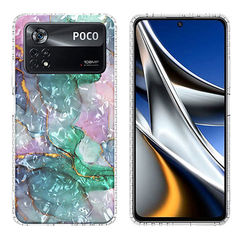 Coque Silicone Motif Fantaisie Souple Couleur Unie Etui Housse Y04B pour Xiaomi Poco X4 Pro 5G Mixte