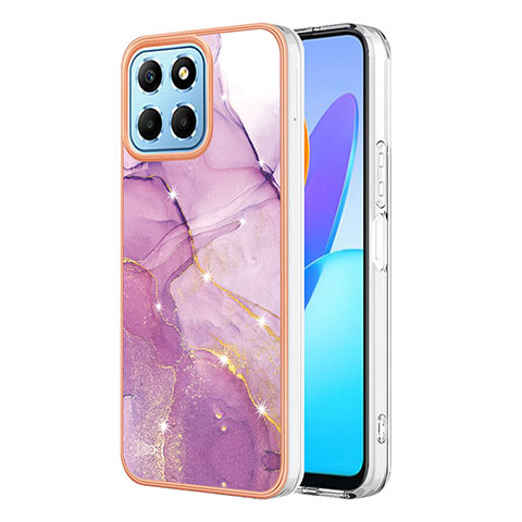 Coque Silicone Motif Fantaisie Souple Couleur Unie Etui Housse Y05B pour Huawei Honor X8a 5G Violet Clair