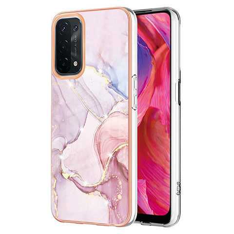 Coque Silicone Motif Fantaisie Souple Couleur Unie Etui Housse Y05B pour Oppo A74 5G Rose