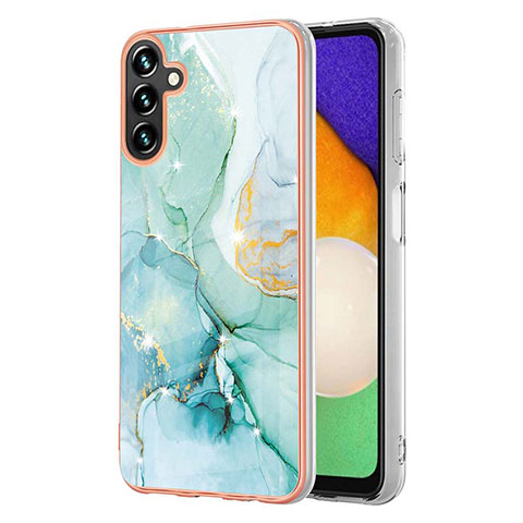 Coque Silicone Motif Fantaisie Souple Couleur Unie Etui Housse Y05B pour Samsung Galaxy A13 5G Vert