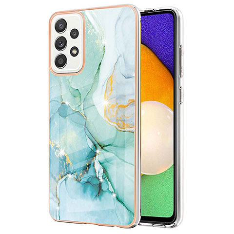 Coque Silicone Motif Fantaisie Souple Couleur Unie Etui Housse Y05B pour Samsung Galaxy A52 5G Vert