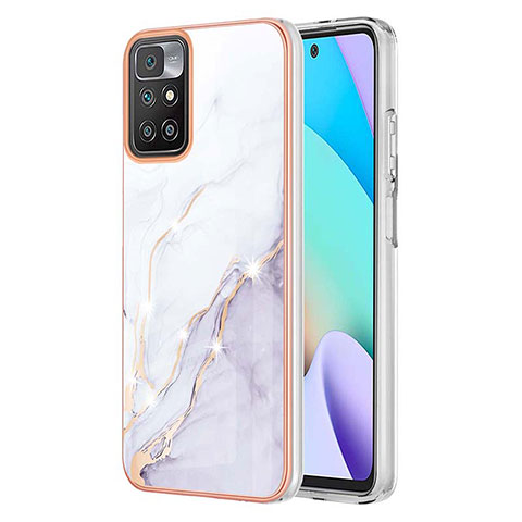 Coque Silicone Motif Fantaisie Souple Couleur Unie Etui Housse Y05B pour Xiaomi Redmi Note 11 4G (2021) Blanc