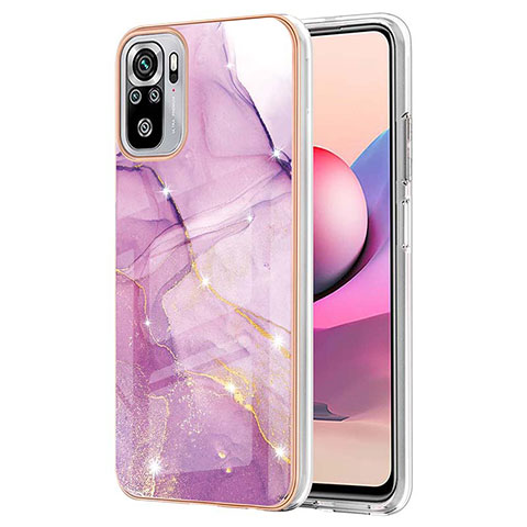 Coque Silicone Motif Fantaisie Souple Couleur Unie Etui Housse Y05B pour Xiaomi Redmi Note 11 SE India 4G Violet Clair