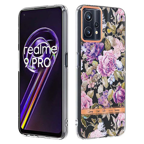 Coque Silicone Motif Fantaisie Souple Couleur Unie Etui Housse Y06B pour Realme Q5 5G Violet Clair