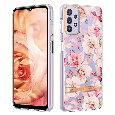 Coque Silicone Motif Fantaisie Souple Couleur Unie Etui Housse Y06B pour Samsung Galaxy A13 4G Rose