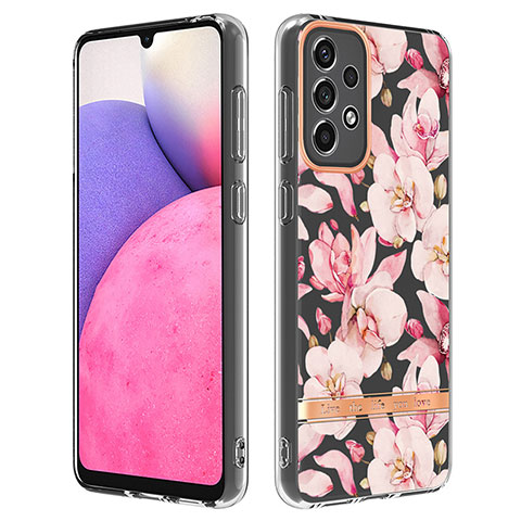 Coque Silicone Motif Fantaisie Souple Couleur Unie Etui Housse Y06B pour Samsung Galaxy A33 5G Rose