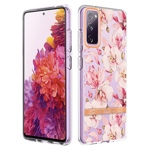 Coque Silicone Motif Fantaisie Souple Couleur Unie Etui Housse Y06B pour Samsung Galaxy S20 Lite 5G Rose