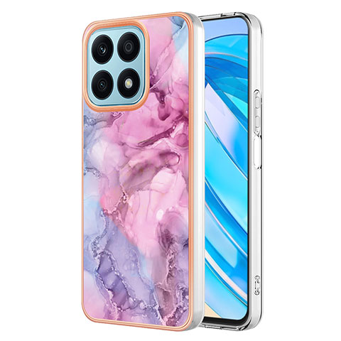 Coque Silicone Motif Fantaisie Souple Couleur Unie Etui Housse Y07B pour Huawei Honor X8a 4G Violet Clair