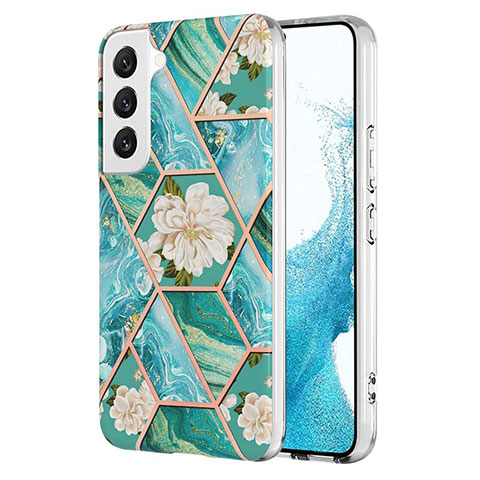 Coque Silicone Motif Fantaisie Souple Couleur Unie Etui Housse Y09B pour Samsung Galaxy S21 Plus 5G Vert