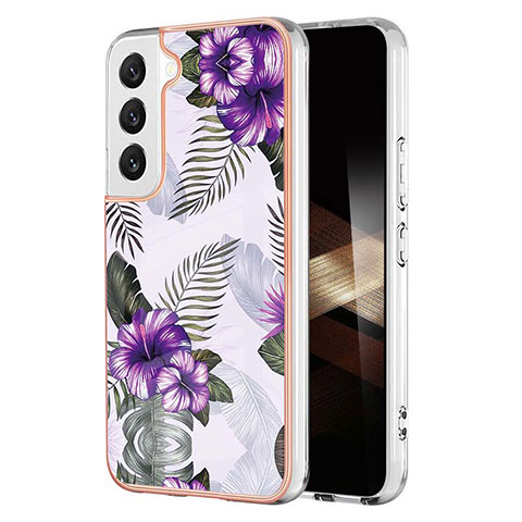 Coque Silicone Motif Fantaisie Souple Couleur Unie Etui Housse Y10B pour Samsung Galaxy S24 5G Violet