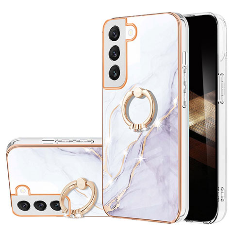 Coque Silicone Motif Fantaisie Souple Couleur Unie Etui Housse Y16B pour Samsung Galaxy S24 5G Blanc