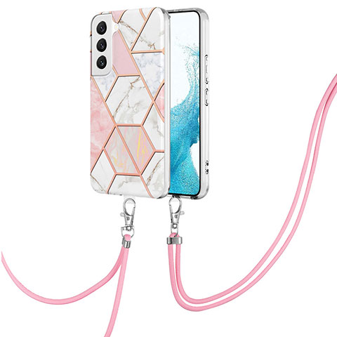 Coque Silicone Motif Fantaisie Souple Couleur Unie Etui Housse Y18B pour Samsung Galaxy S23 5G Rose