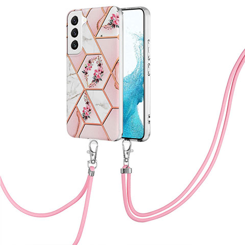 Coque Silicone Motif Fantaisie Souple Couleur Unie Etui Housse Y19B pour Samsung Galaxy S21 Plus 5G Rose