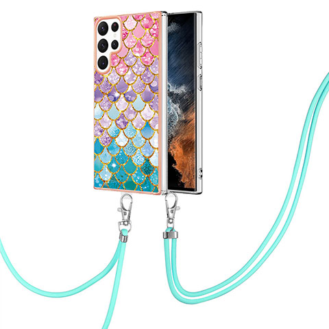 Coque Silicone Motif Fantaisie Souple Couleur Unie Etui Housse Y20B pour Samsung Galaxy S21 Ultra 5G Mixte