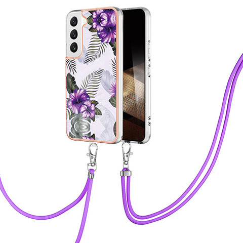 Coque Silicone Motif Fantaisie Souple Couleur Unie Etui Housse Y20B pour Samsung Galaxy S24 Plus 5G Violet