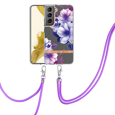 Coque Silicone Motif Fantaisie Souple Couleur Unie Etui Housse Y22B pour Samsung Galaxy S23 Plus 5G Violet