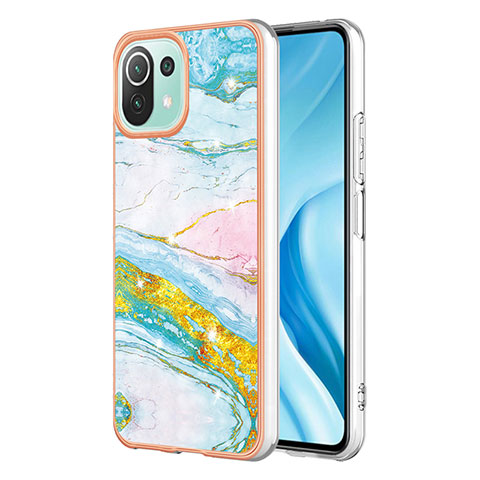 Coque Silicone Motif Fantaisie Souple Couleur Unie Etui Housse YB1 pour Xiaomi Mi 11 Lite 5G NE Colorful