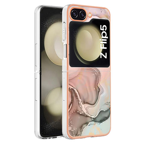 Coque Silicone Motif Fantaisie Souple Couleur Unie Etui Housse YB2 pour Samsung Galaxy Z Flip5 5G Mixte