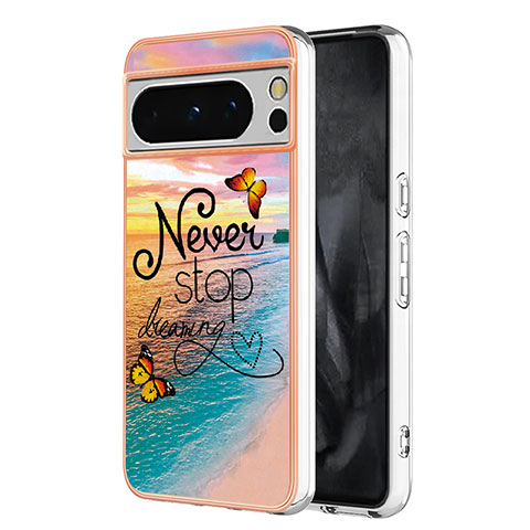 Coque Silicone Motif Fantaisie Souple Couleur Unie Etui Housse YB3 pour Google Pixel 8 Pro 5G Mixte