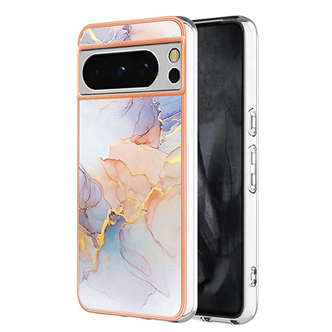 Coque Silicone Motif Fantaisie Souple Couleur Unie Etui Housse YB3 pour Google Pixel 8 Pro 5G Violet Clair