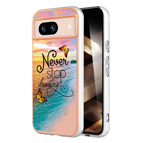 Coque Silicone Motif Fantaisie Souple Couleur Unie Etui Housse YB3 pour Google Pixel 8a 5G Mixte