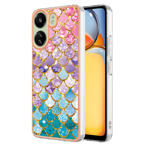 Coque Silicone Motif Fantaisie Souple Couleur Unie Etui Housse YB3 pour Xiaomi Poco C65 Colorful