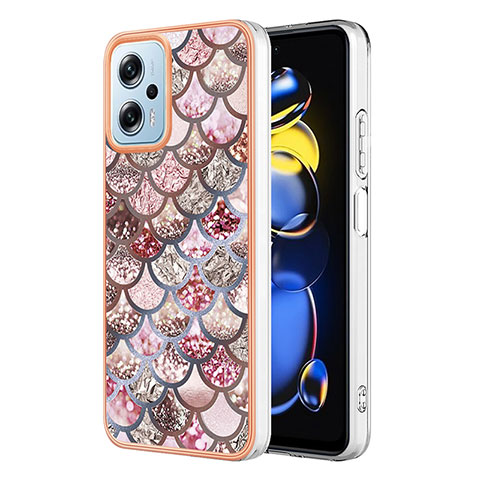 Coque Silicone Motif Fantaisie Souple Couleur Unie Etui Housse YB3 pour Xiaomi Poco X4 GT 5G Marron