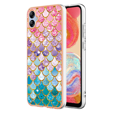 Coque Silicone Motif Fantaisie Souple Couleur Unie Etui Housse YB4 pour Samsung Galaxy A04 4G Colorful