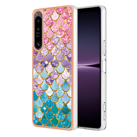 Coque Silicone Motif Fantaisie Souple Couleur Unie Etui Housse YB4 pour Sony Xperia 1 IV Colorful