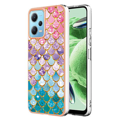 Coque Silicone Motif Fantaisie Souple Couleur Unie Etui Housse YB4 pour Xiaomi Poco X5 5G Colorful