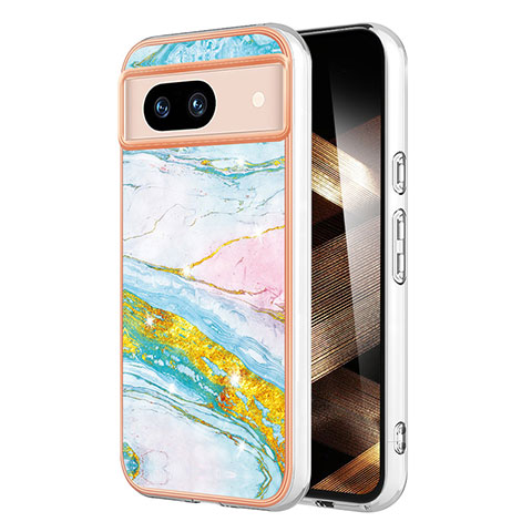 Coque Silicone Motif Fantaisie Souple Couleur Unie Etui Housse YB5 pour Google Pixel 8a 5G Colorful