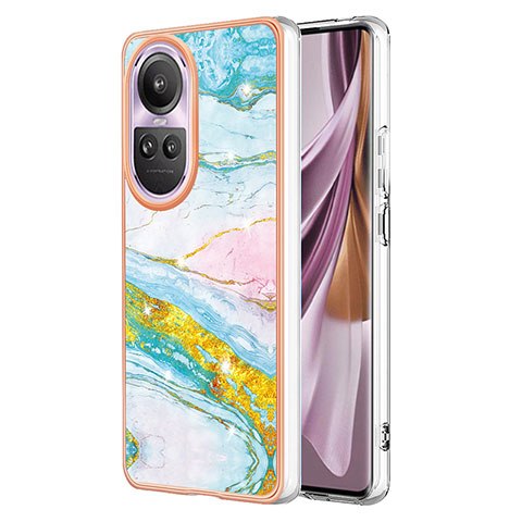 Coque Silicone Motif Fantaisie Souple Couleur Unie Etui Housse YB5 pour Oppo Reno10 Pro 5G Colorful