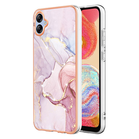 Coque Silicone Motif Fantaisie Souple Couleur Unie Etui Housse YB5 pour Samsung Galaxy A04 4G Rose