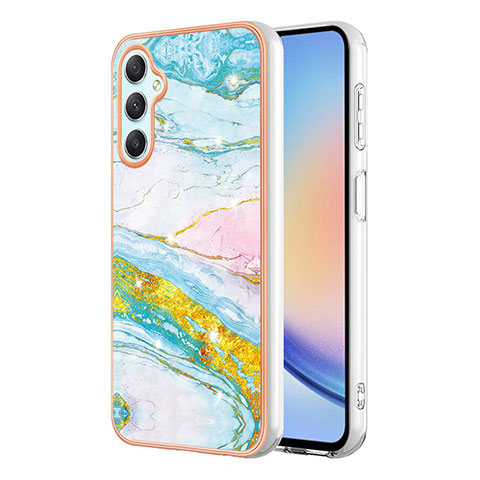 Coque Silicone Motif Fantaisie Souple Couleur Unie Etui Housse YB5 pour Samsung Galaxy A24 4G Colorful