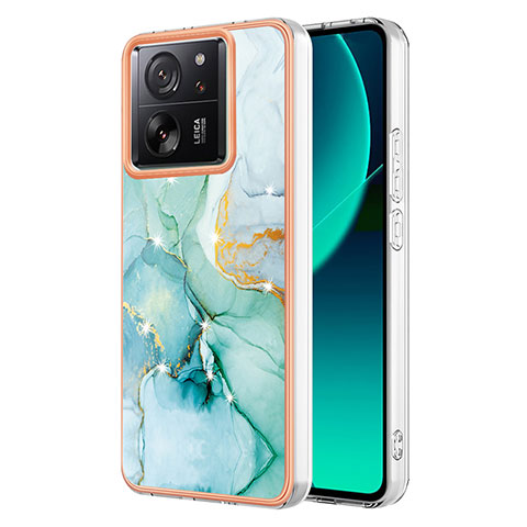 Coque Silicone Motif Fantaisie Souple Couleur Unie Etui Housse YB5 pour Xiaomi Mi 13T Pro 5G Vert